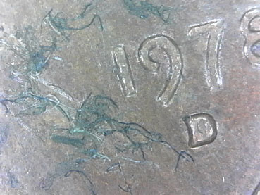 1978-D-Penny---Bad-Planchet,-Dirty-Die?-Looks-Like-Lint..